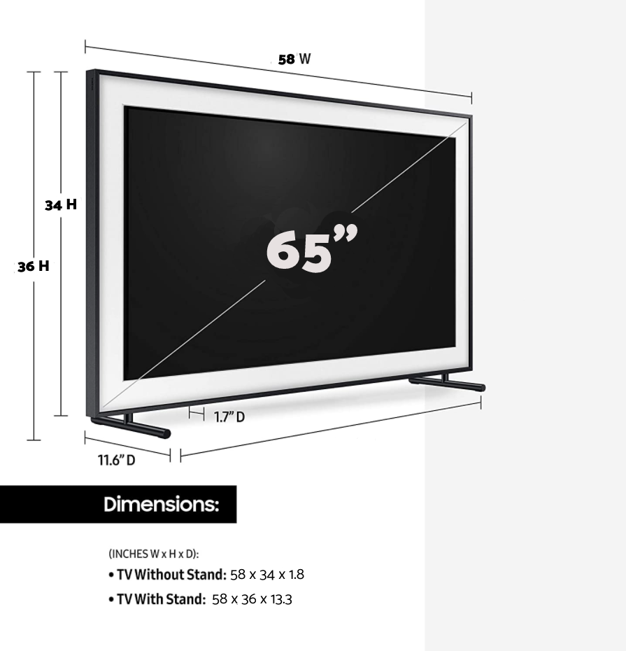 How Wide Is A 65 Inch Tv What Are The Dimensions Of A 65 Inch Tv